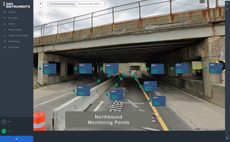 I-375 Settlement Monitoring | GEO-Instruments