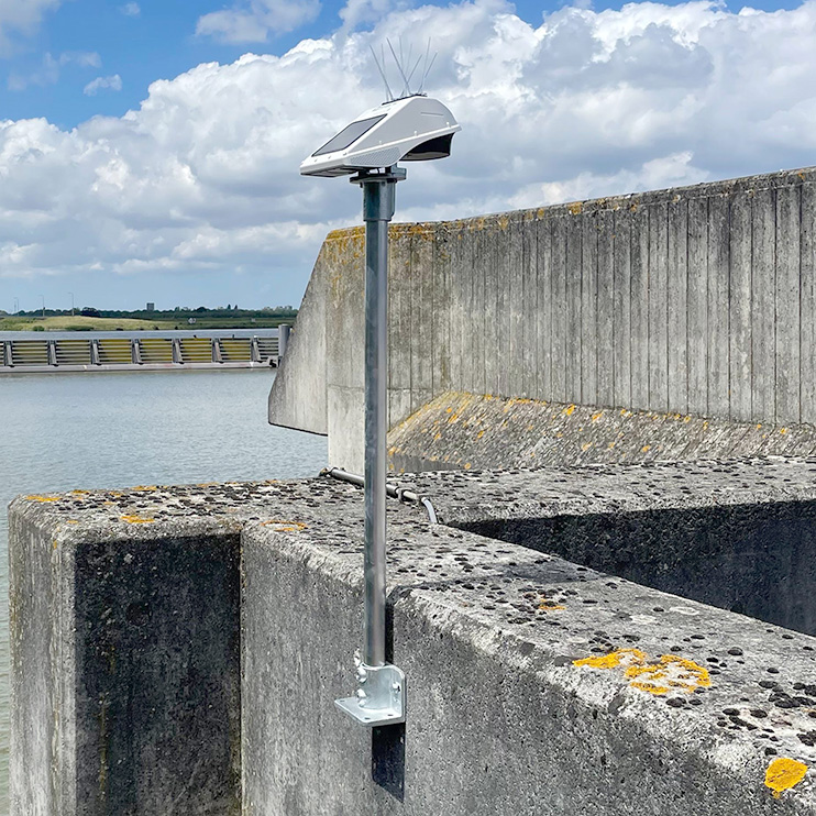 GNSS Sensor mounted on wall